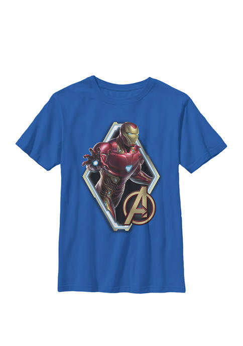 Boys 8-20 Avengers Endgame Iron Man Logo Graphic T-Shirt