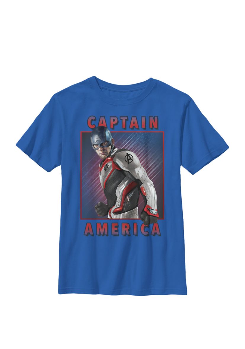 Boys 8-20 Avengers Endgame Captain America Solo Graphic T-Shirt