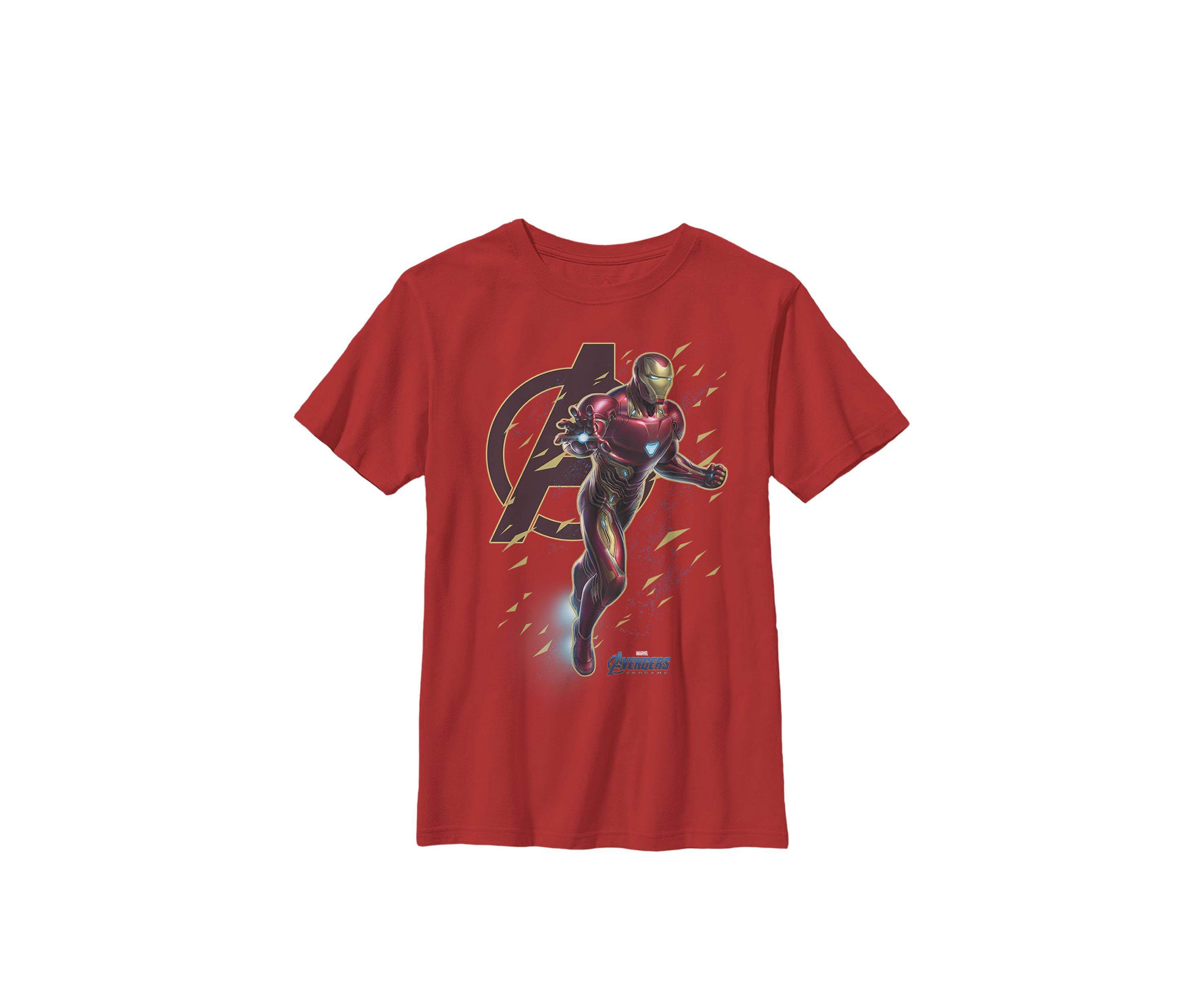 Boys 8-20 Avengers Endgame Iron Man Action Pose Graphic T-Shirt