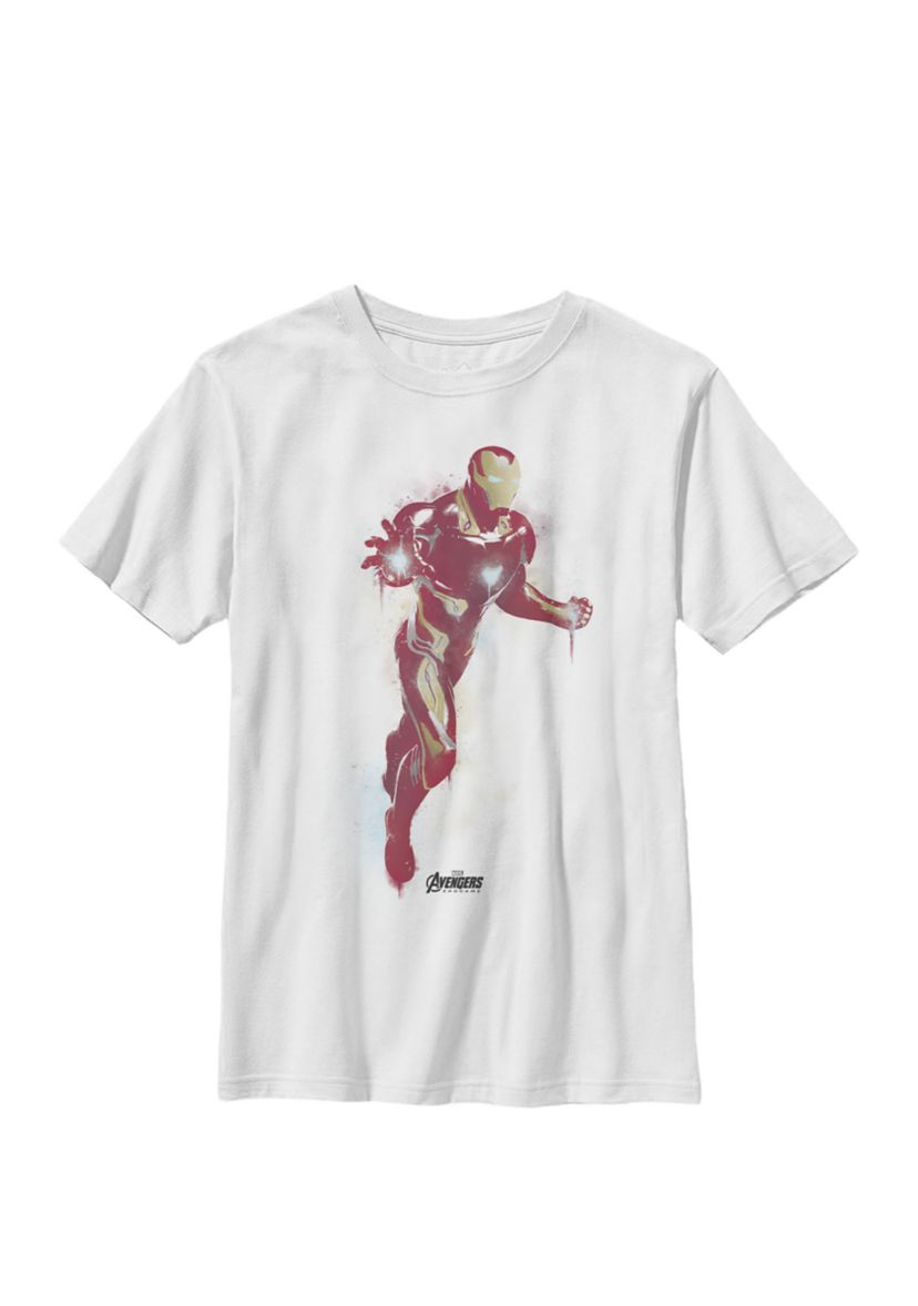 Boys 8-20 Avengers Endgame Iron Man Spray Paint Graphic T-Shirt   