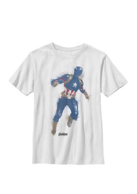A Bugs Life Boys 8-20 Avengers Endgame Captain America Paint Graphic T-Shirt
