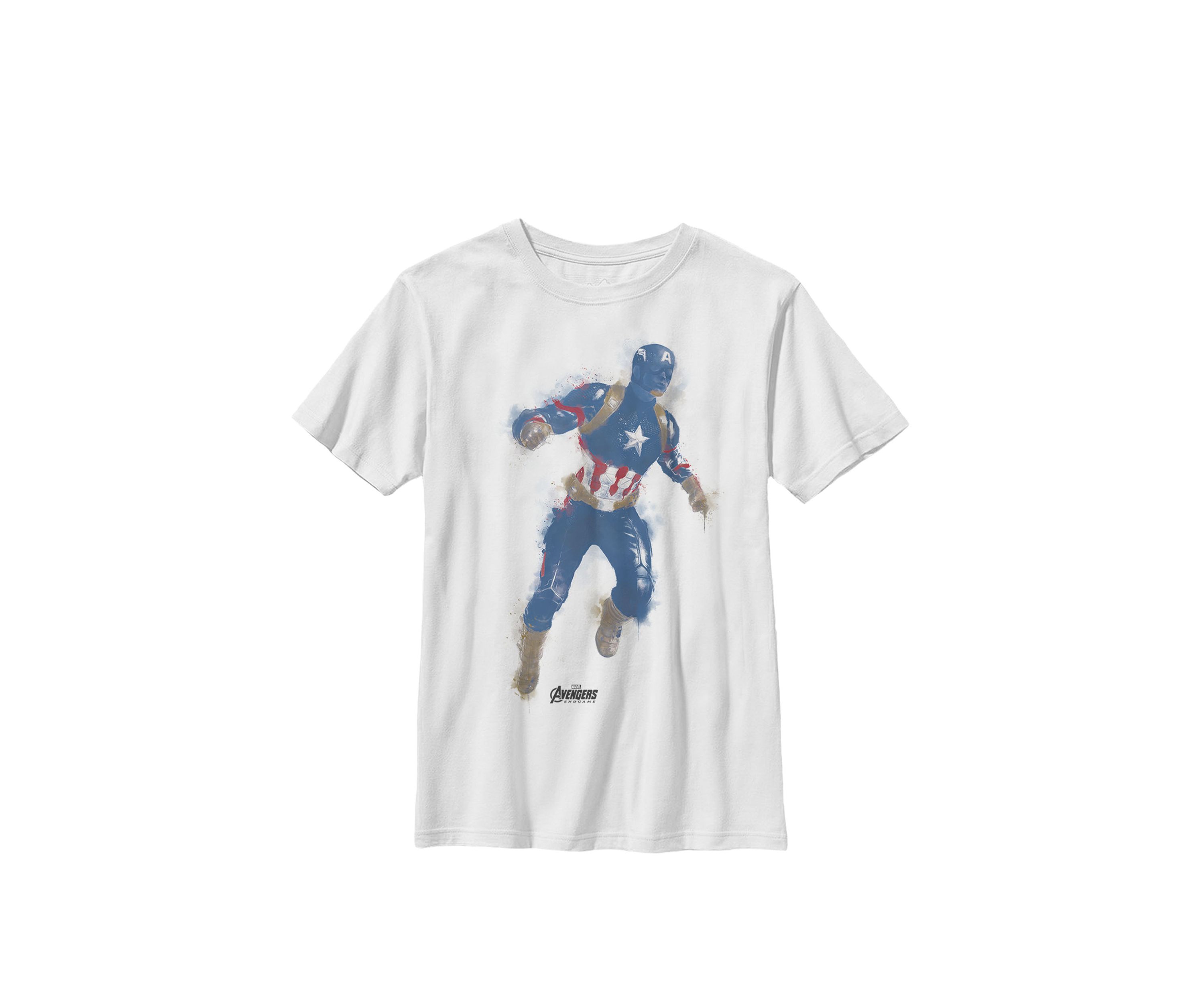 Boys 8-20 Avengers Endgame Captain America Paint Graphic T-Shirt 