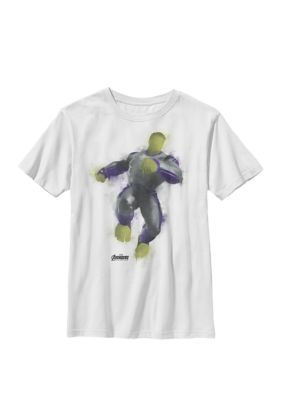 A Bugs Life Boys 8-20 Avengers Endgame Hulk Spray Paint Pose Graphic T-Shirt
