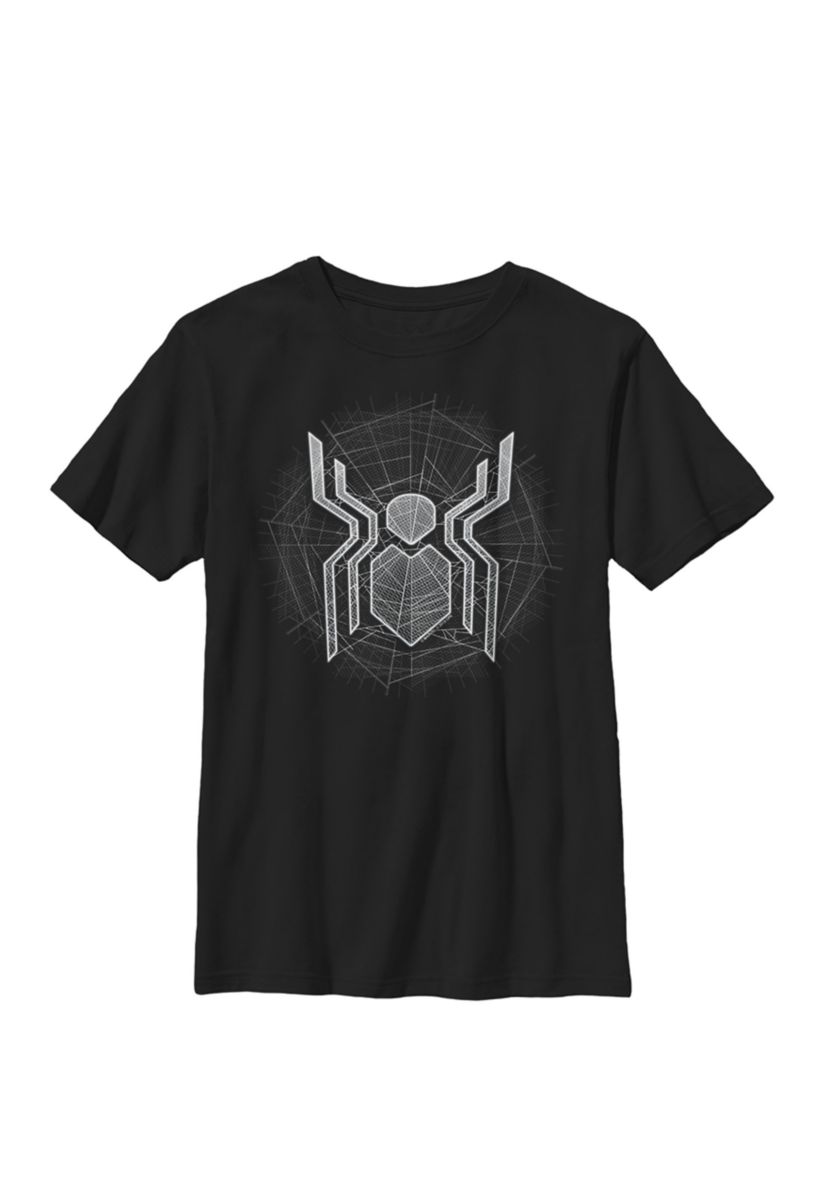 Boys 8-20 Spider-Man Far From Home Web Spider Chest Logo Graphic T-Shirt