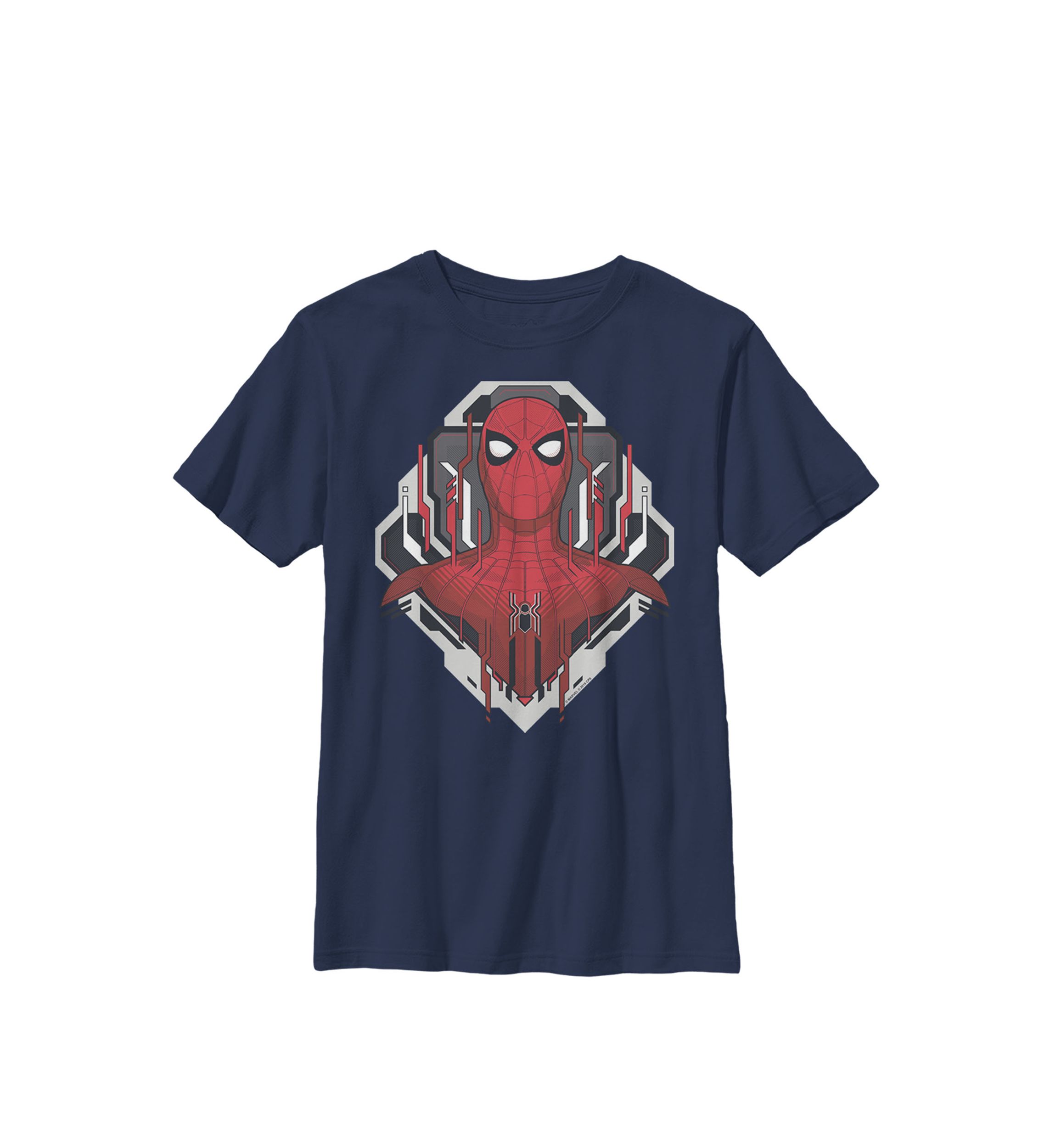 Boys 8-20 Spider-Man Far From Home Bust Portrait Techno Frame Graphic T-Shirt