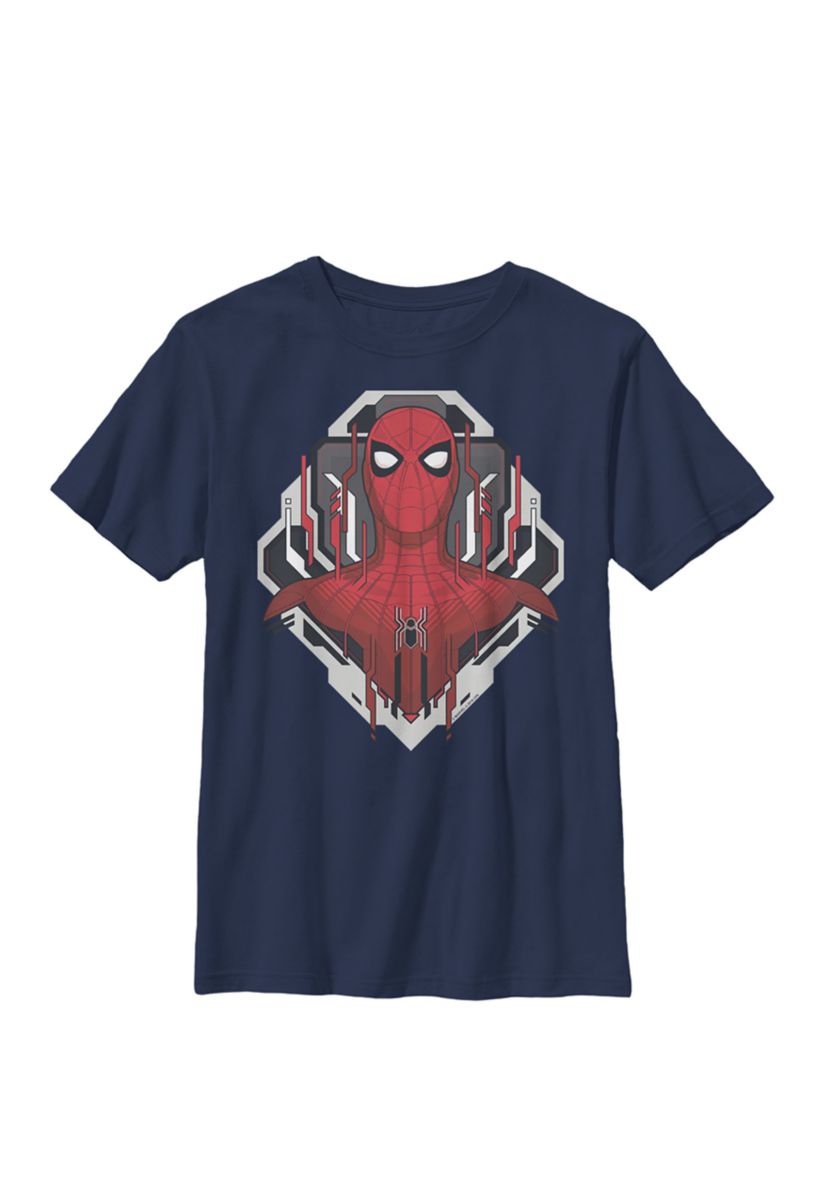 Boys 8-20 Spider-Man Far From Home Bust Portrait Techno Frame Graphic T-Shirt