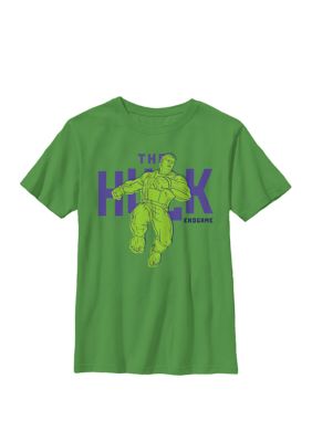 A Bugs Life Boys 8-20 Avengers Endgame Hulk Bold Text Graphic T-Shirt
