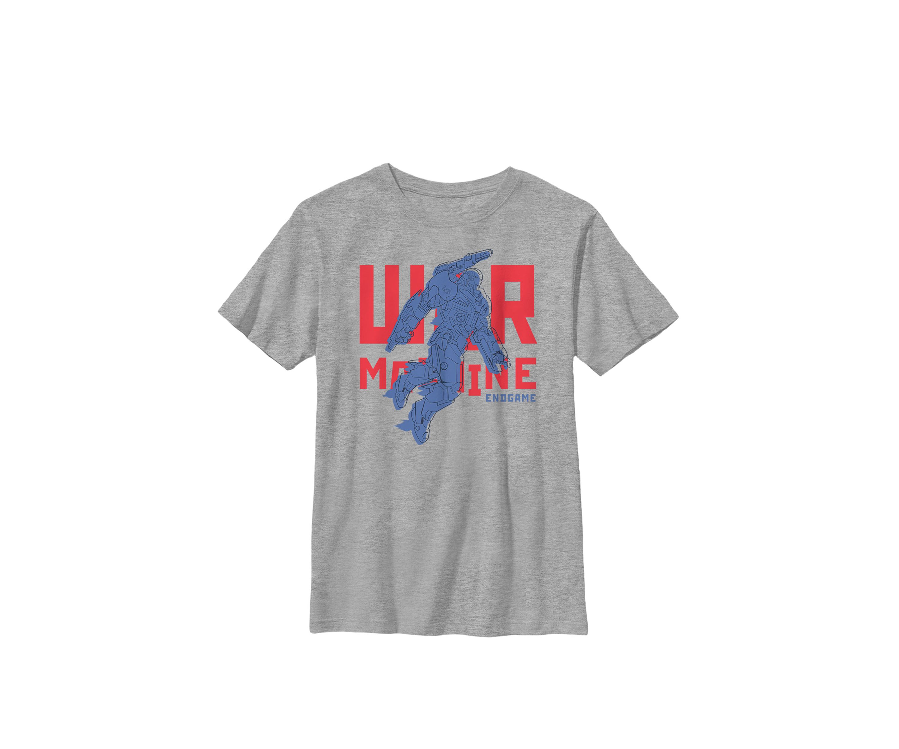 Boys 8-20 Avengers Endgame War Machine Bold Name Logo Graphic T-Shirt 