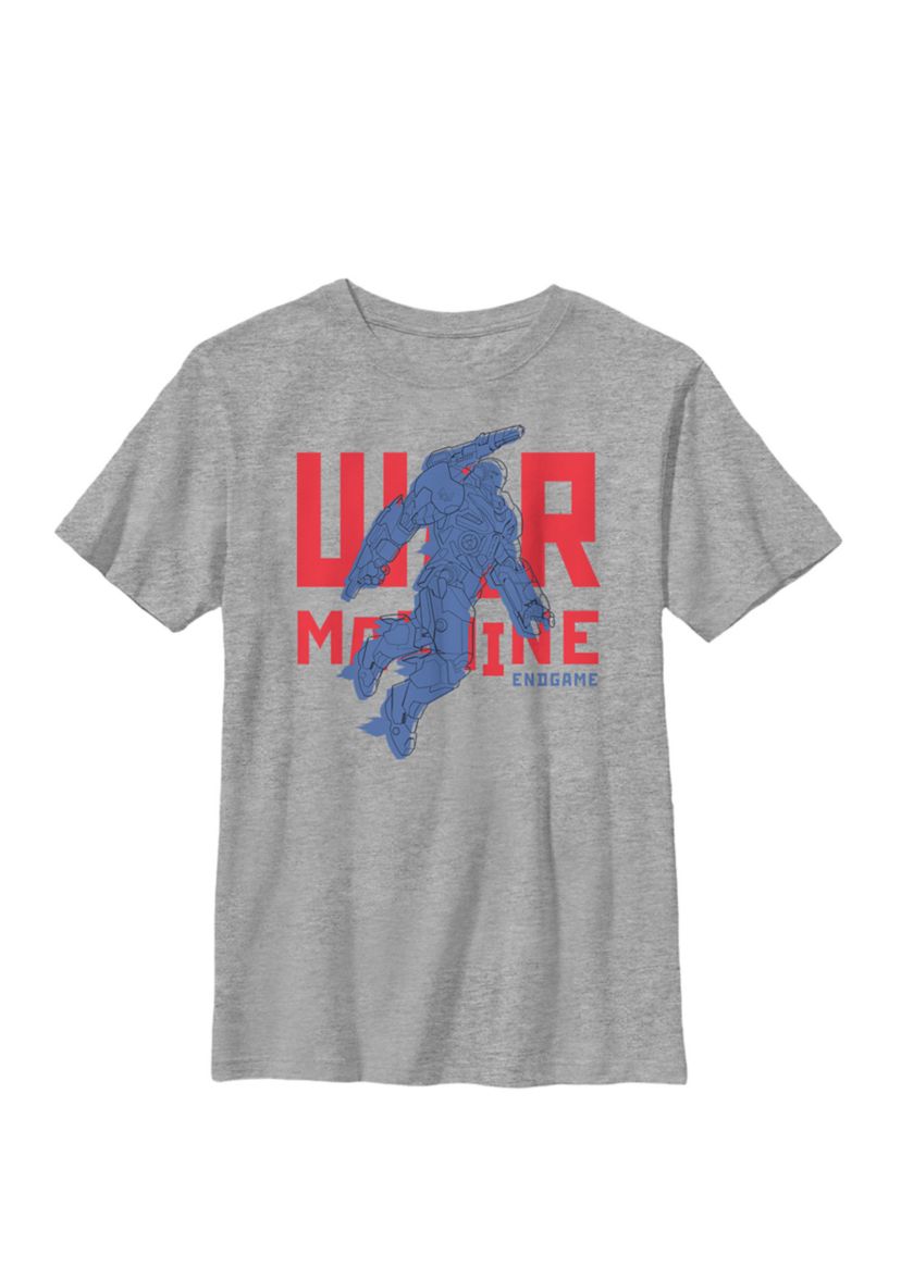 Boys 8-20 Avengers Endgame War Machine Bold Name Logo Graphic T-Shirt 