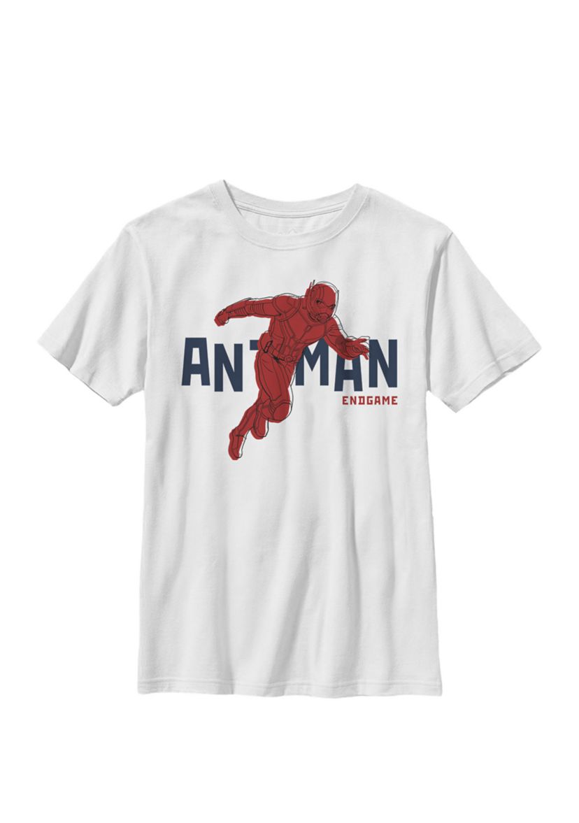 Boys 8-20  Avengers Endgame Ant-Man Bold Name Logo Graphic T-Shirt 
