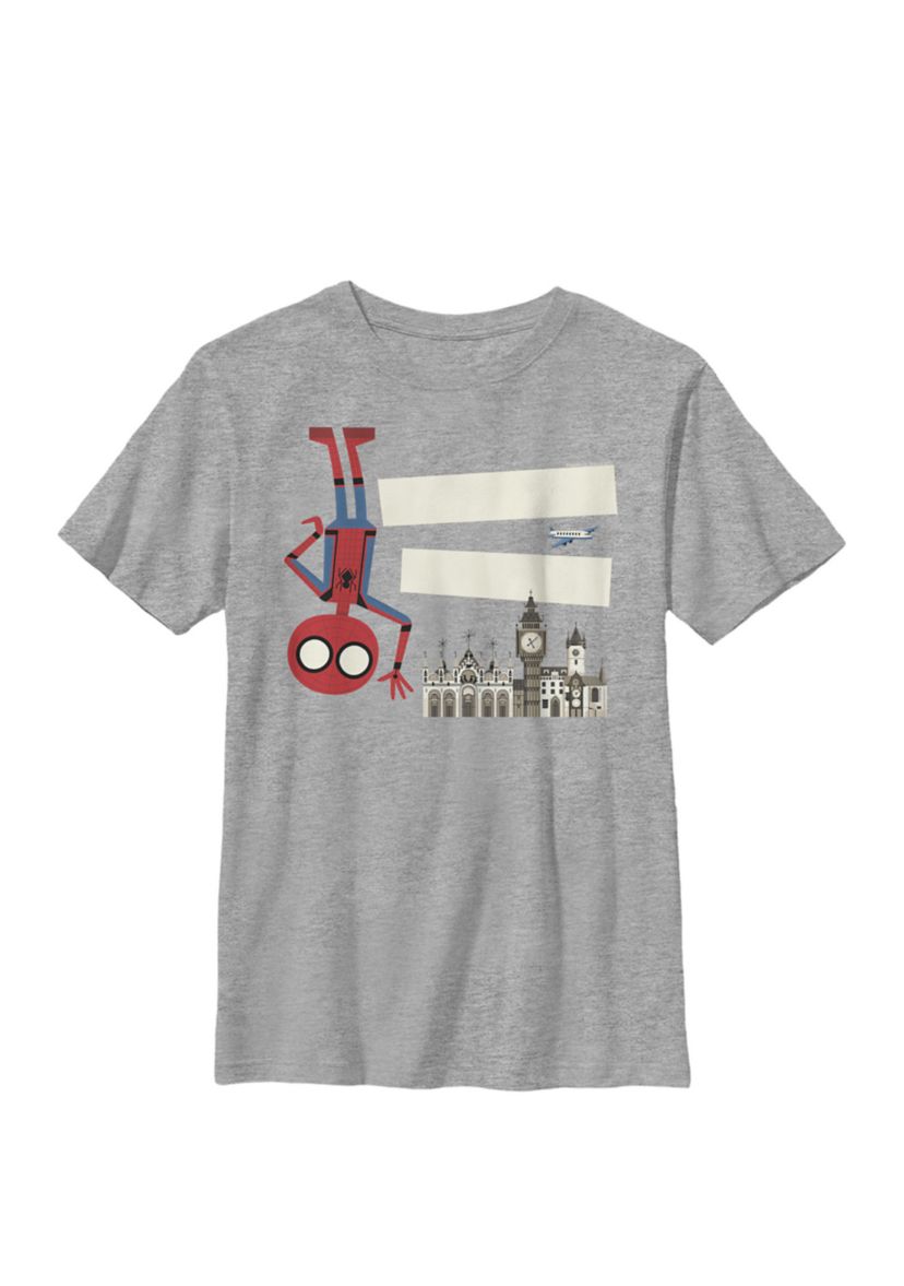 Boys 8-20 Spider-Man Far From Home Hello London Portrait Graphic T-Shirt 