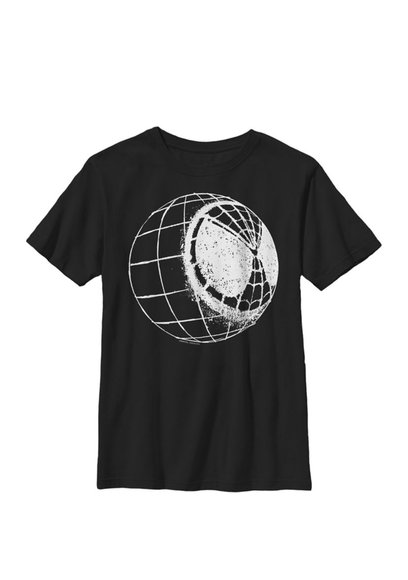 Boys 8-20 Spider-Man Far From Home Mask Globe Stencil Graphic T-Shirt 