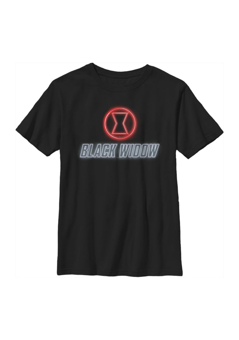Boys 4-7 Black Widow Neon Graphic T-Shirt