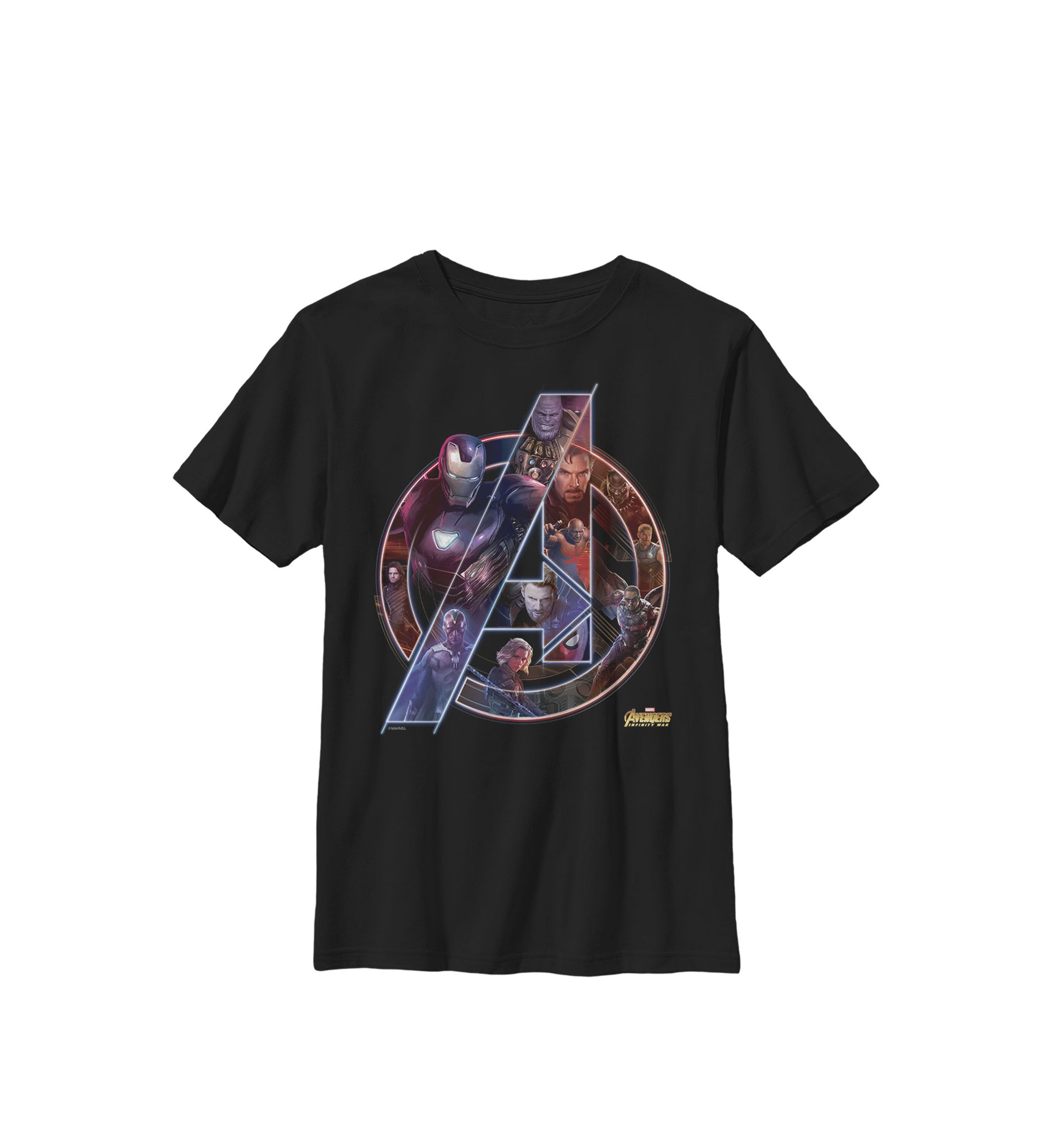 Boys 8-20 Avengers Infinity War Neon Team Graphic T-Shirt 