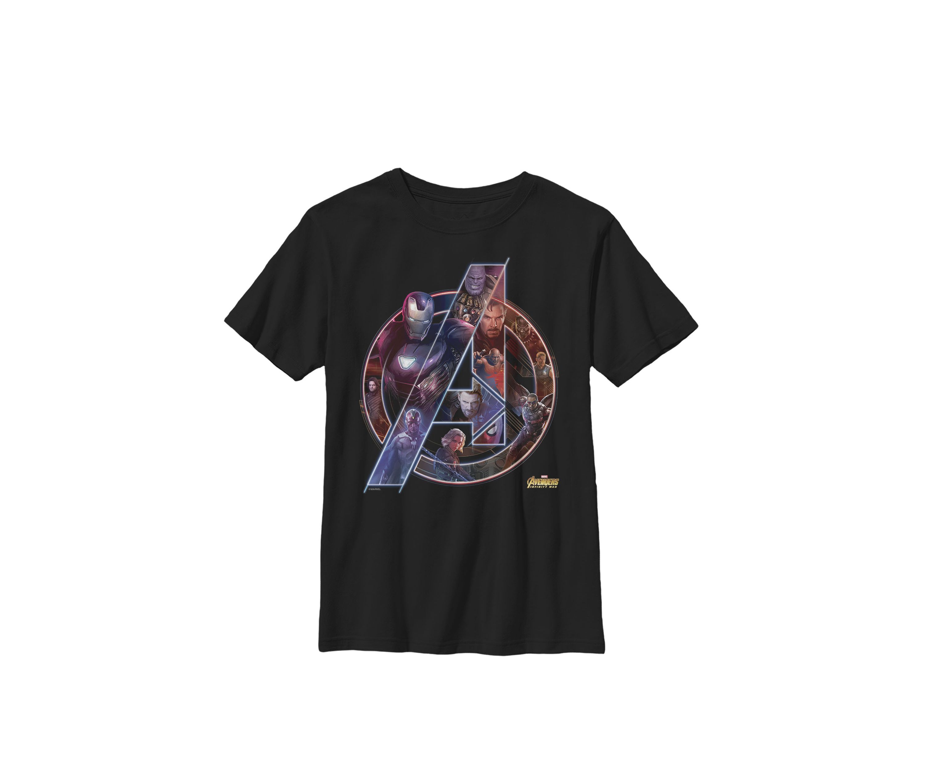 Boys 8-20 Avengers Infinity War Neon Team Graphic T-Shirt 