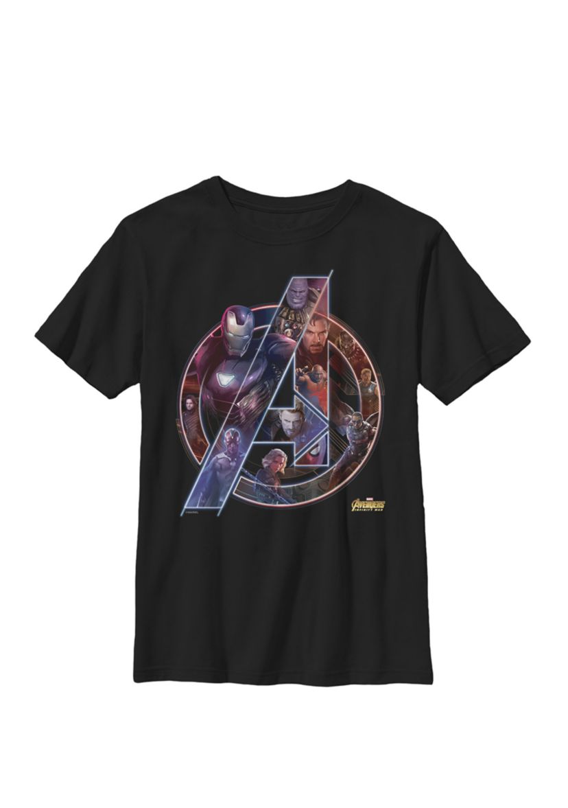 Boys 8-20 Avengers Infinity War Neon Team Graphic T-Shirt 