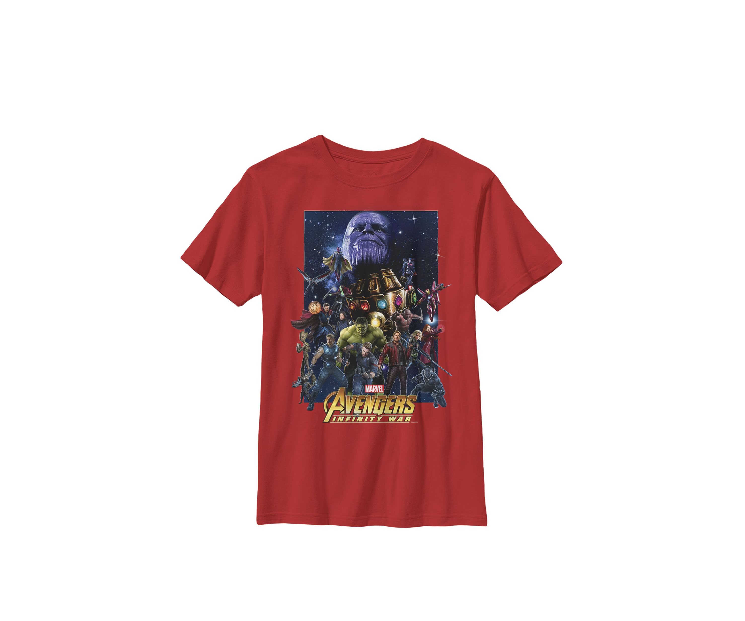 Boys 8-20 Avengers Infinity War Team Assemble Graphic T-Shirt 