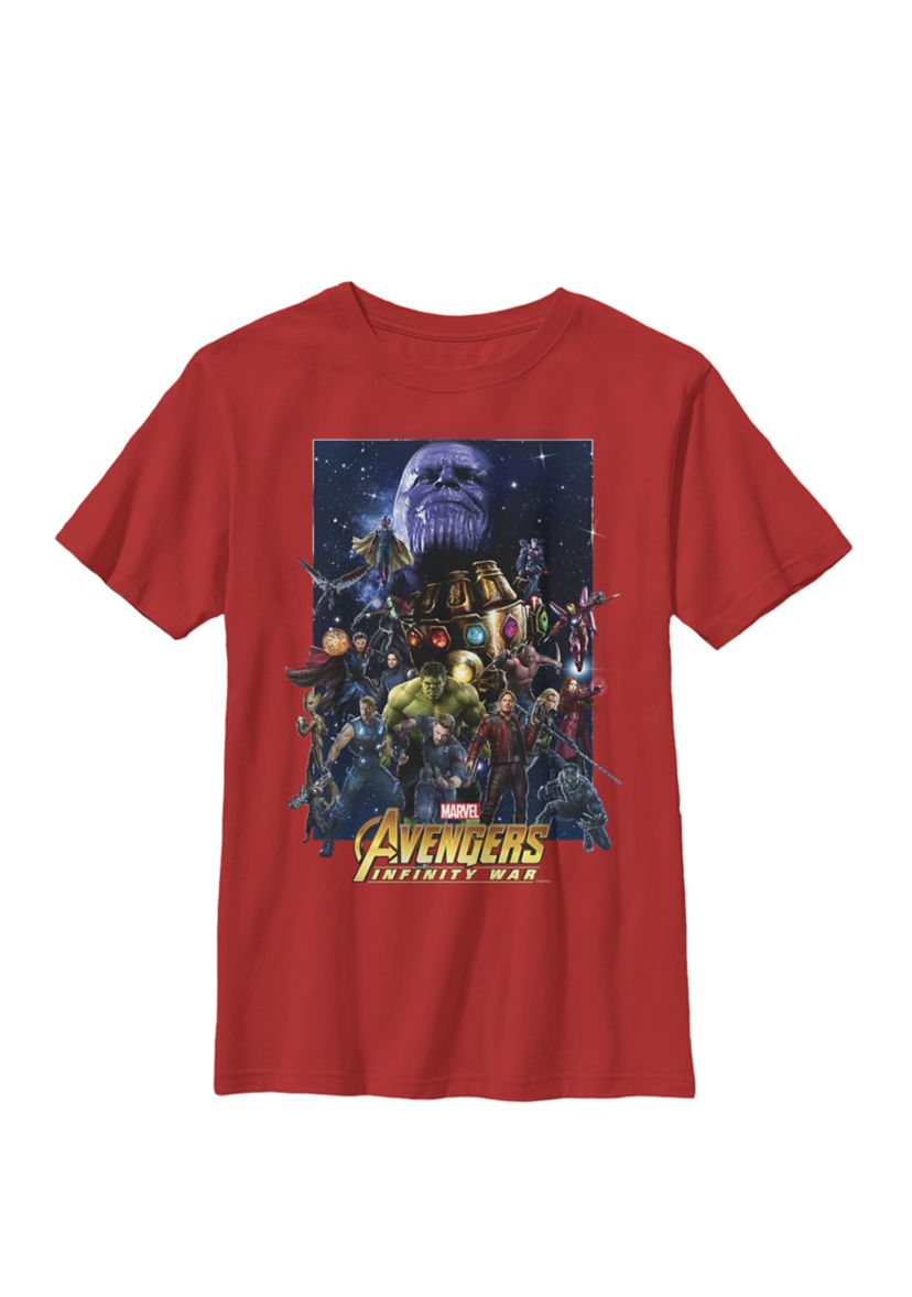 Boys 8-20 Avengers Infinity War Team Assemble Graphic T-Shirt 