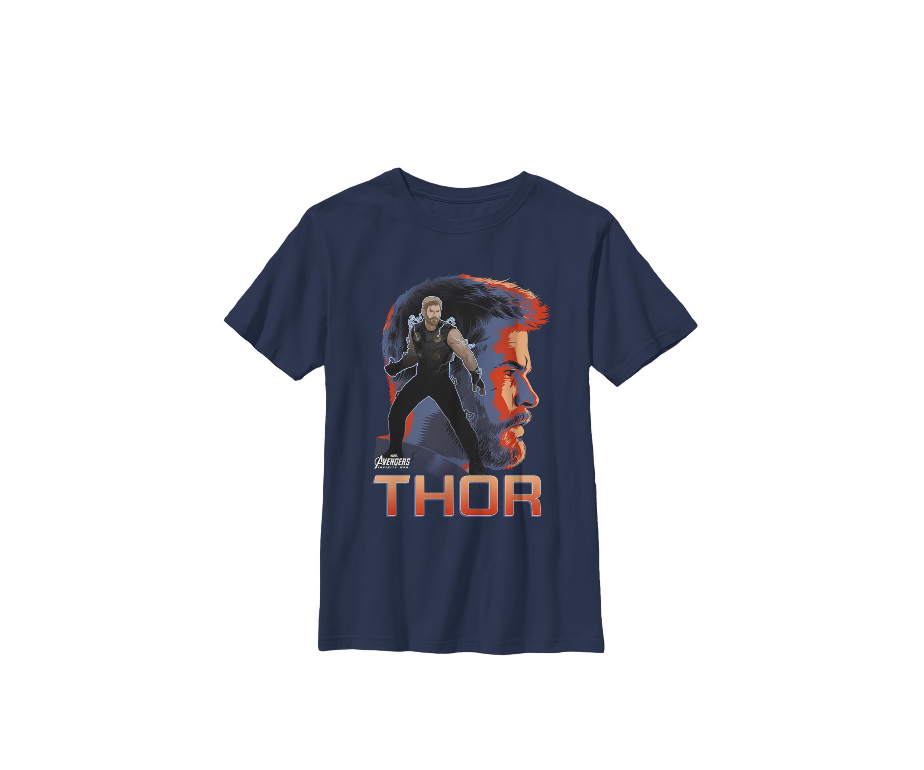 Boys 8-20 Infinity War Thor Big Head Profile Graphic T-Shirt 