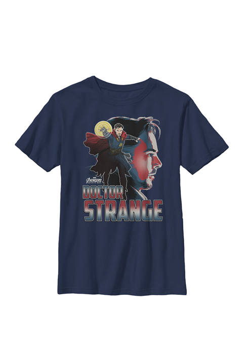 Boys 8-20 Infinity War Dr. Strange Head Profile Graphic T-Shirt 