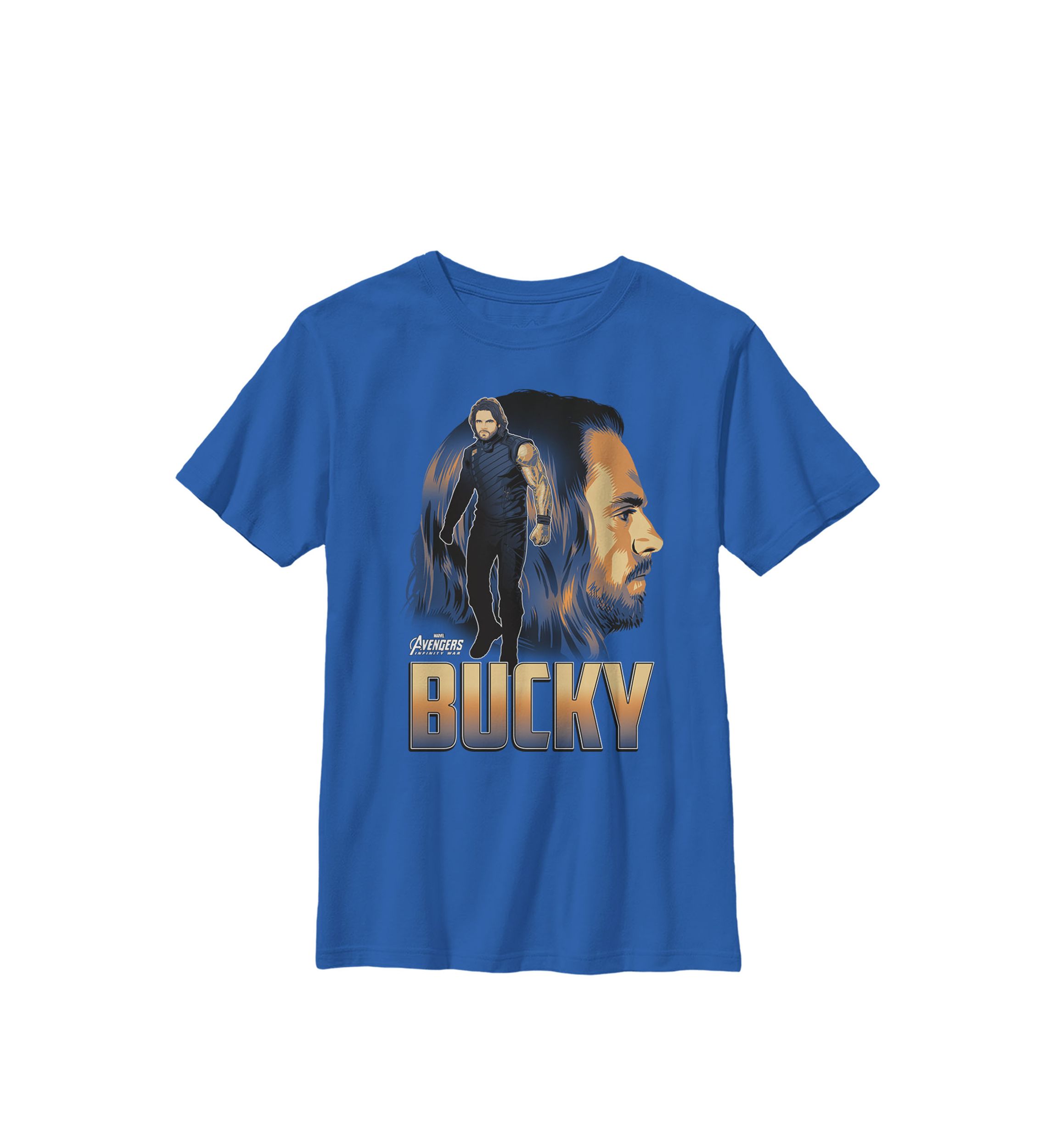 Boys 8-20 Infinity War Bucky Big Head Profile Graphic T-Shirt 