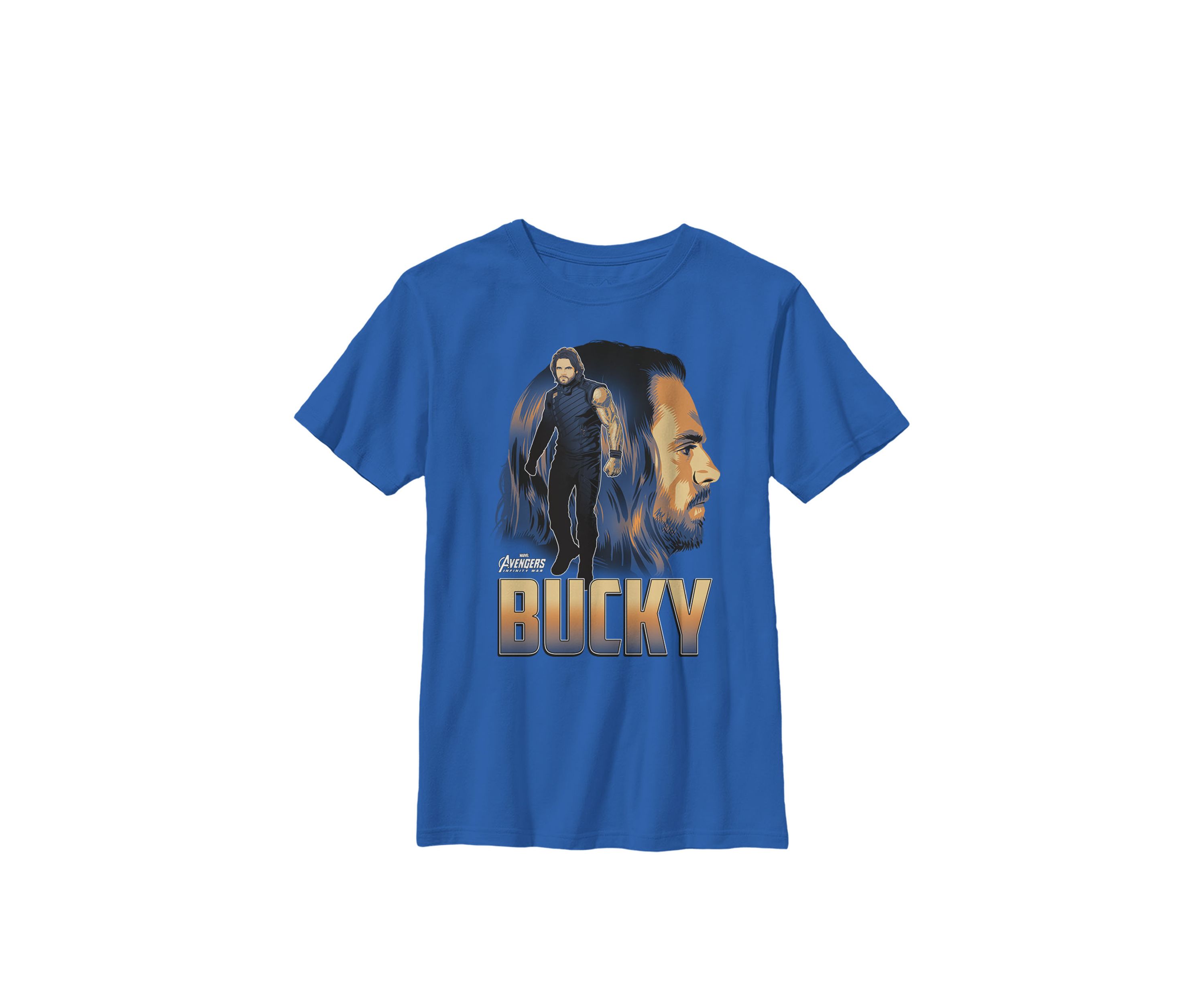 Boys 8-20 Infinity War Bucky Big Head Profile Graphic T-Shirt 