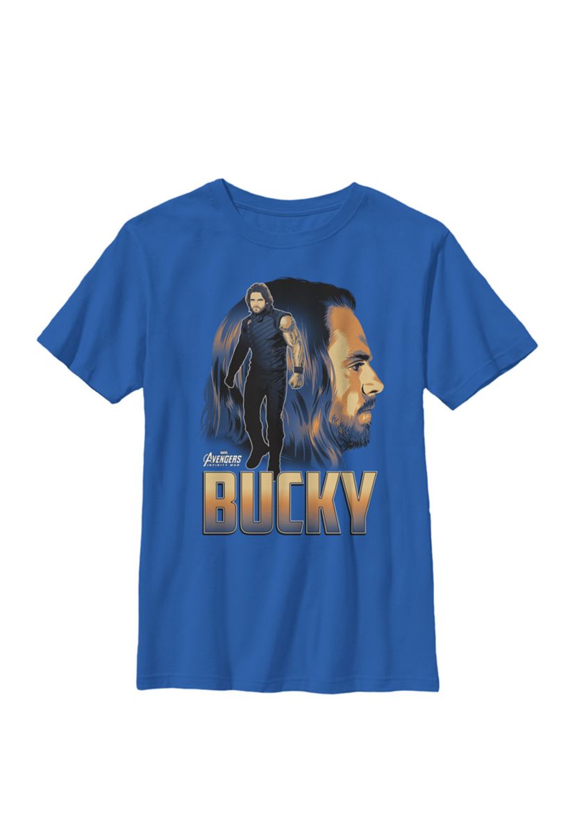 Boys 8-20 Infinity War Bucky Big Head Profile Graphic T-Shirt 