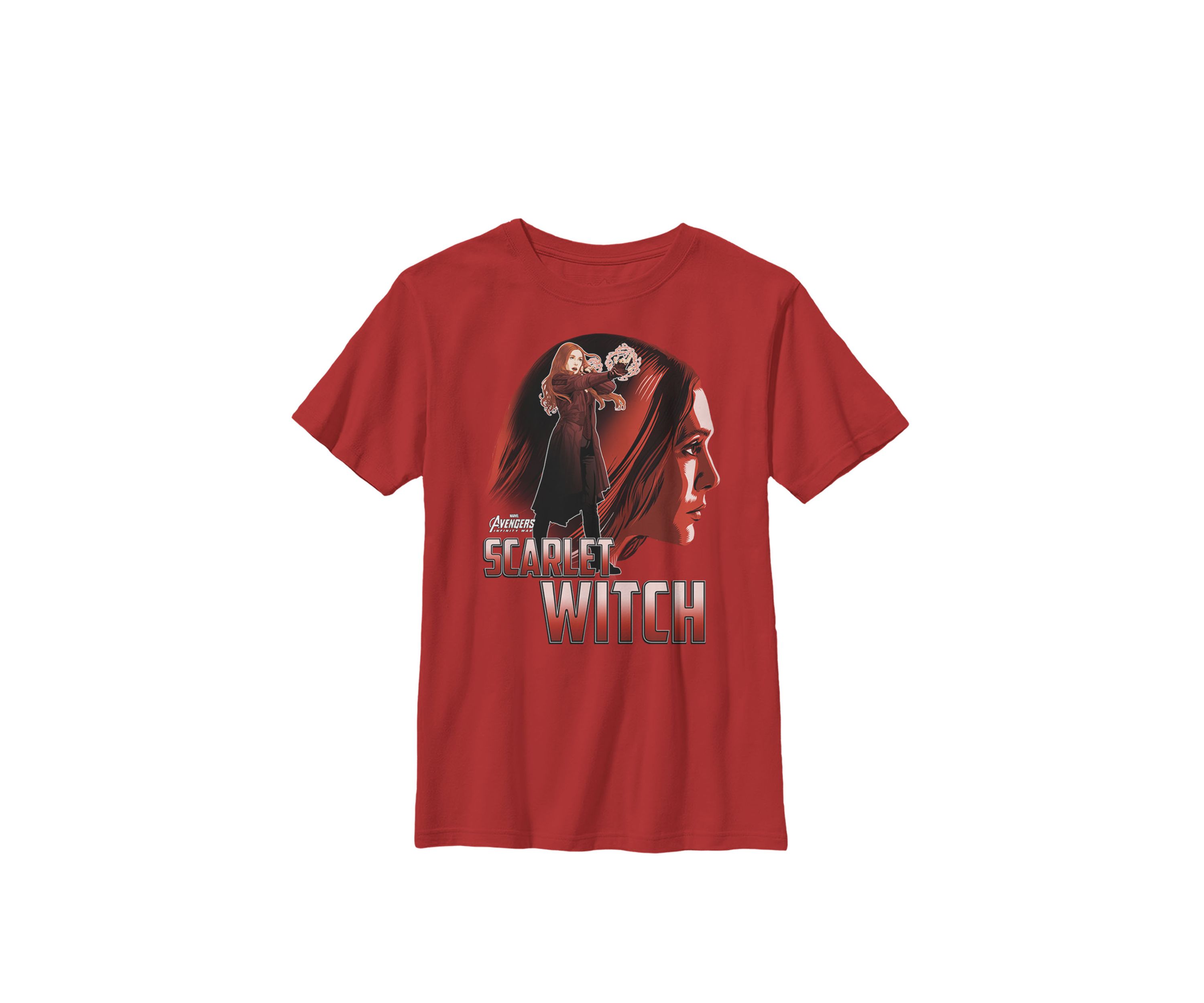 Boys 8-20 Infinity War Scarlet Witch Profile Graphic T-Shirt 