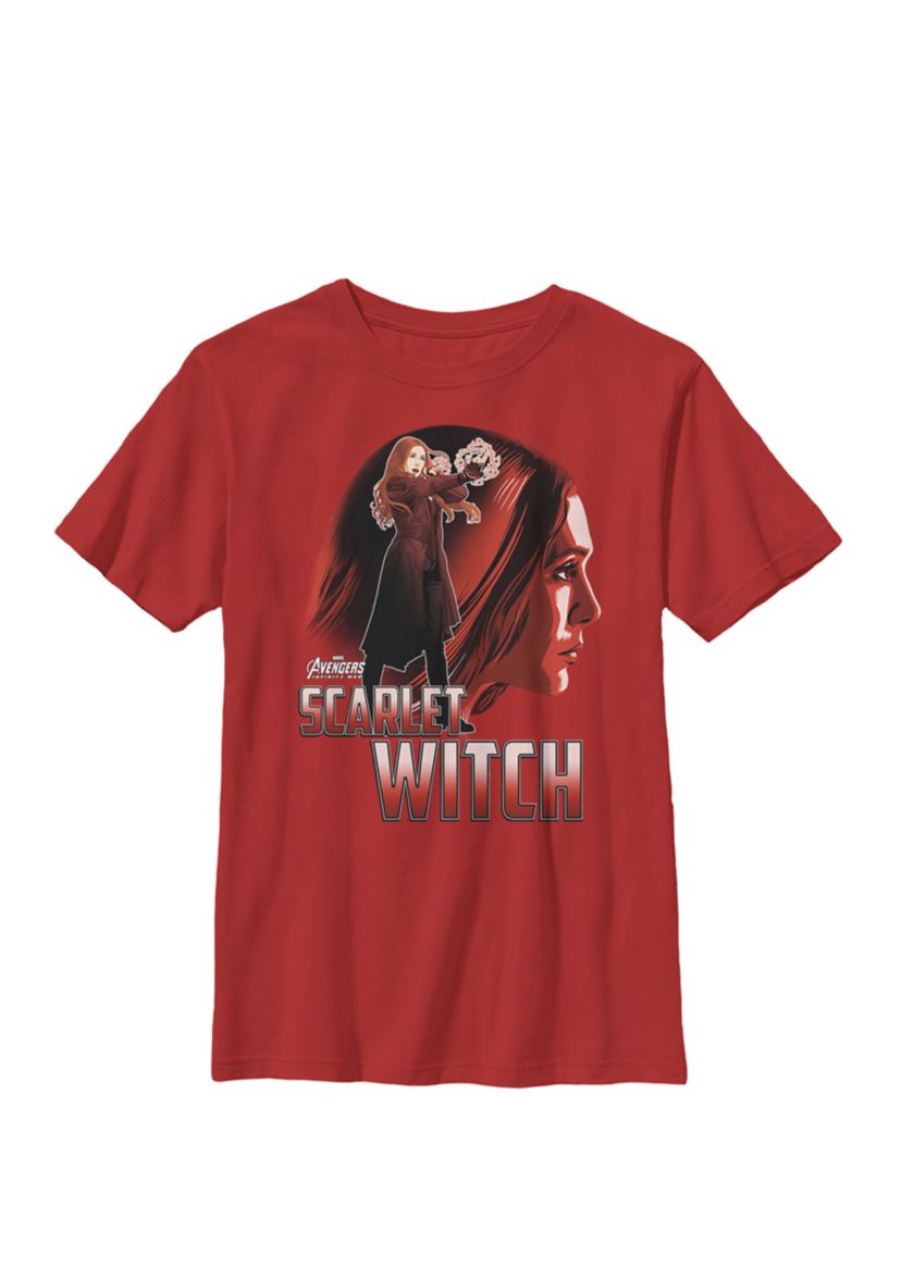 Boys 8-20 Infinity War Scarlet Witch Profile Graphic T-Shirt 