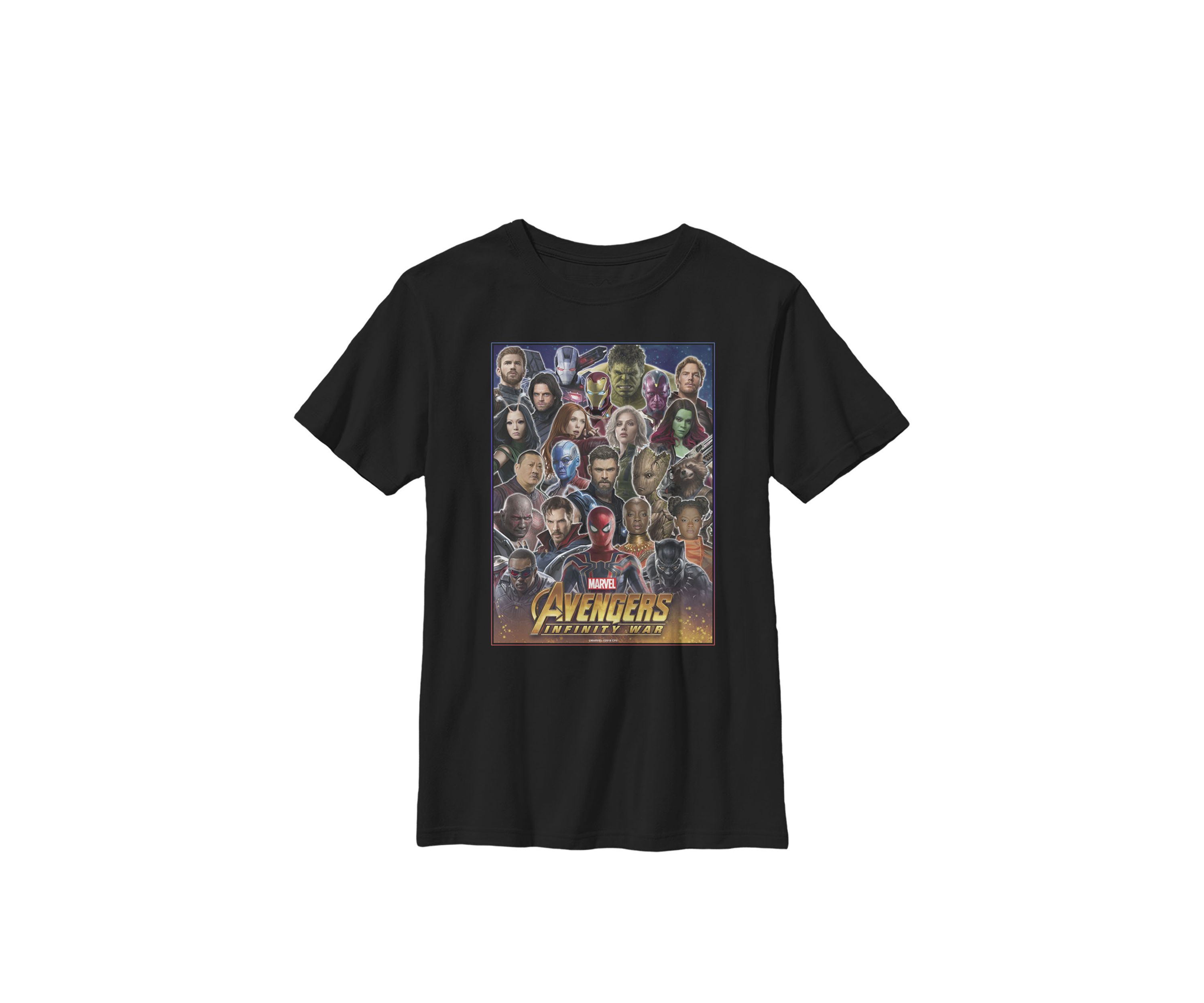 Boys 8-20 Avengers Infinity War Team Headshots Graphic T-Shirt 