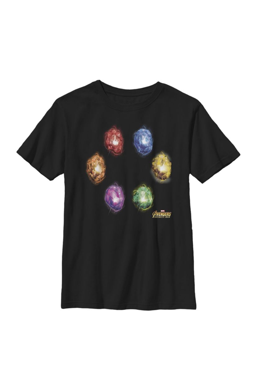 Boys 8-20  Avengers Infinity War Stones Glow Graphic T-Shirt 