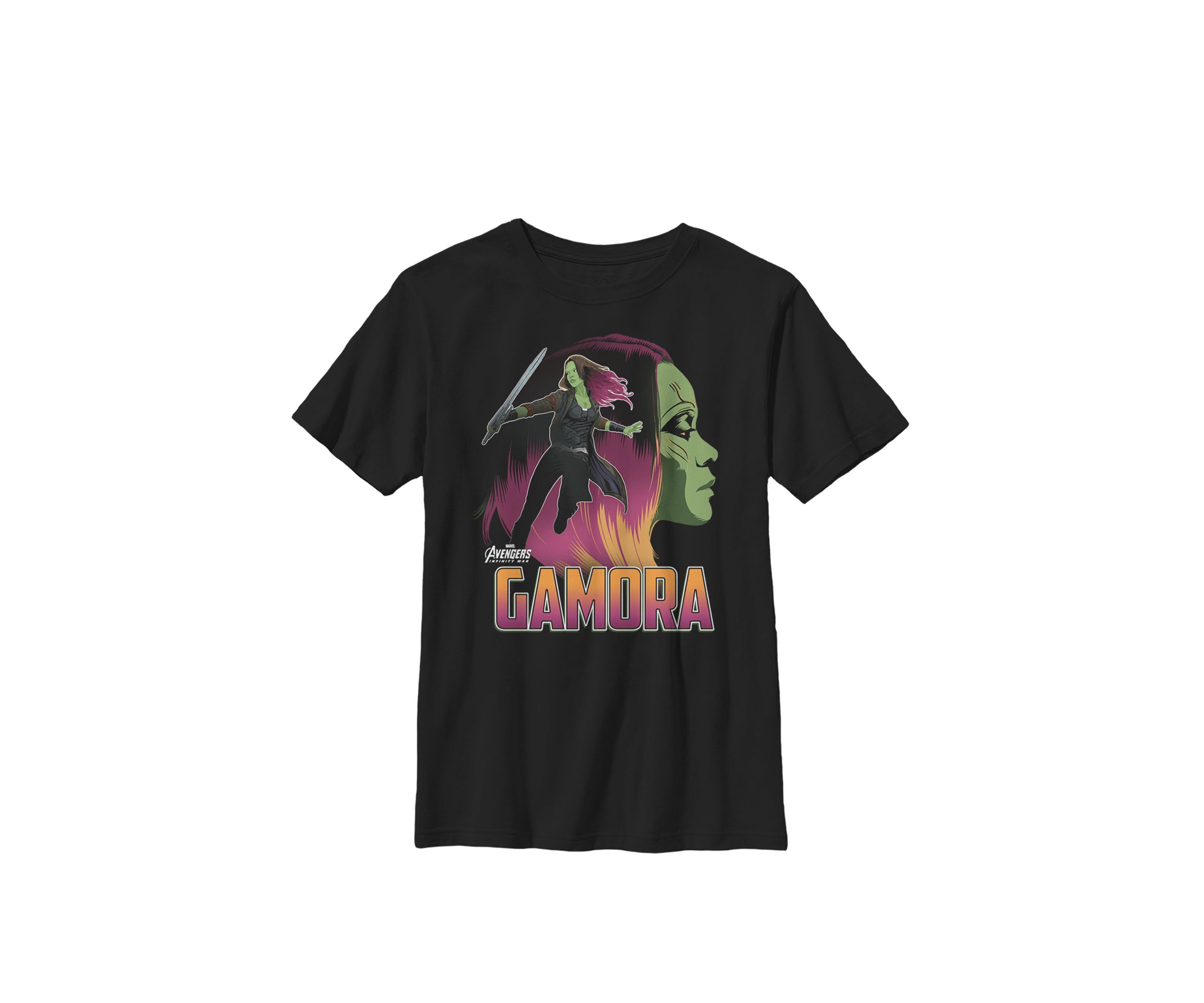 Boys 8-20 Infinity War Gamora Head Profile Graphic T-Shirt 