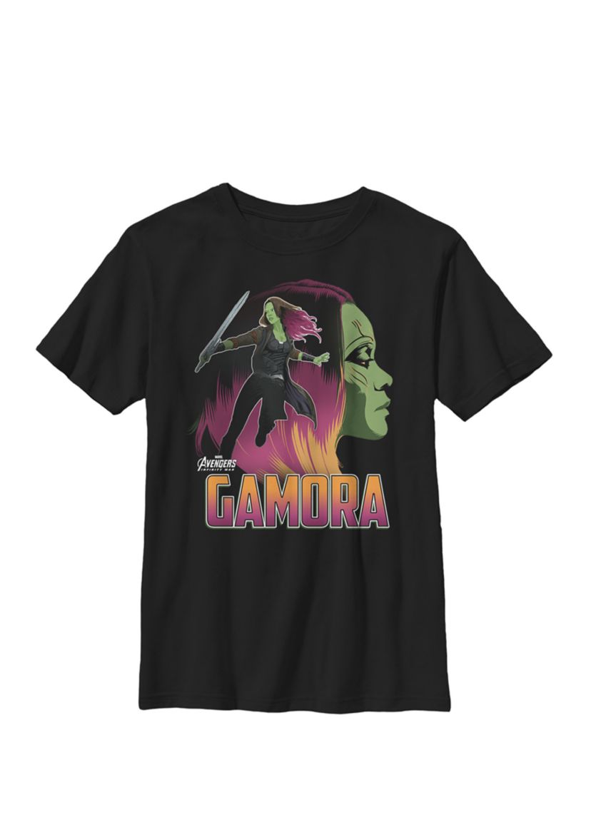 Boys 8-20 Infinity War Gamora Head Profile Graphic T-Shirt 