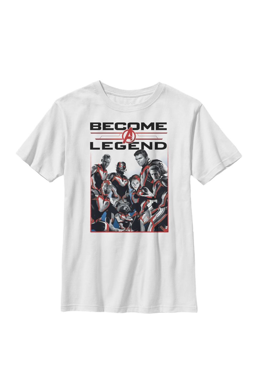 Boys 8-20 Avengers Endgame Become A Legend Graphic T-Shirt 