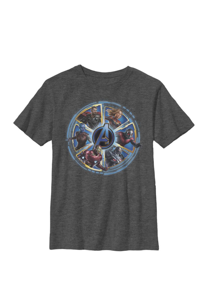 Boys 8-20 Avengers Endgame Circle of Heroes Graphic T-Shirt 