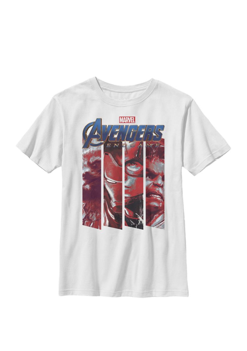 Boys 8-20 Avengers Endgame Red Tint Panels Graphic T-Shirt 