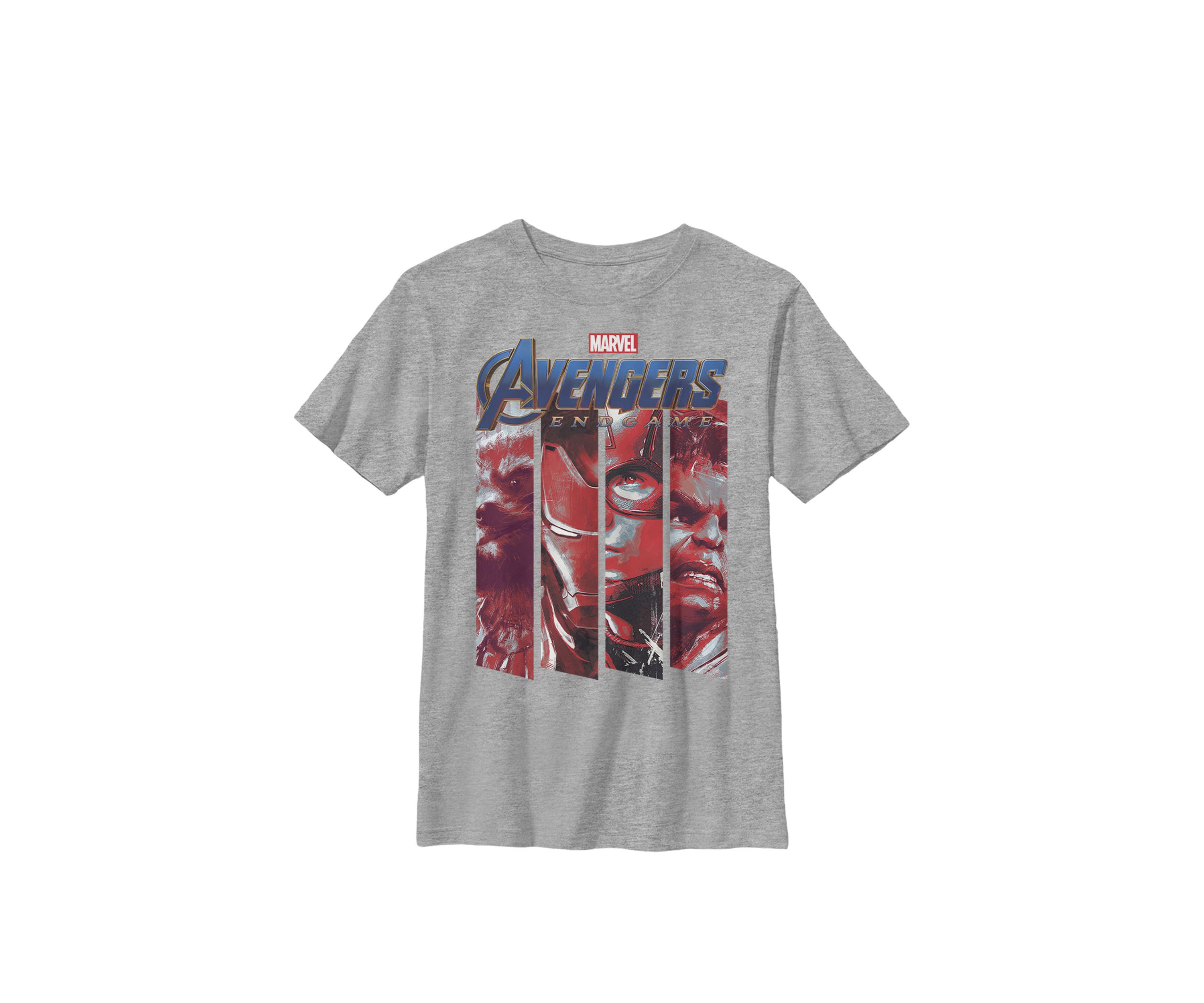 Boys 8-20 Avengers Endgame Red Tint Panels Graphic T-Shirt 