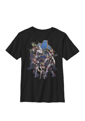 A Bugs Life Kids Avengers Endgame Group Shot In Suits Crew Graphic T-Shirt