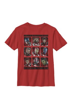 A Bugs Life Kids Avengers Endgame Mightiest Heroes Stack Crew Graphic T-Shirt