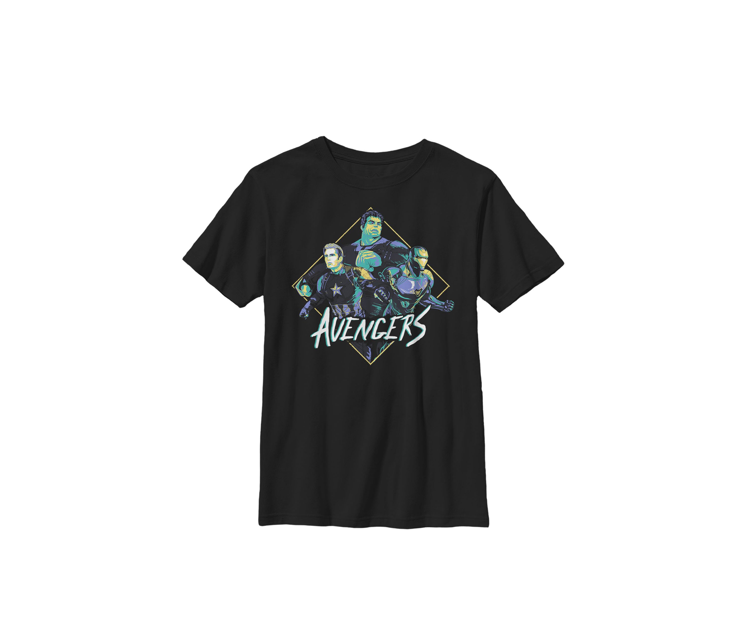 Avengers Endgame Retro Trio Crew Graphic T-Shirt