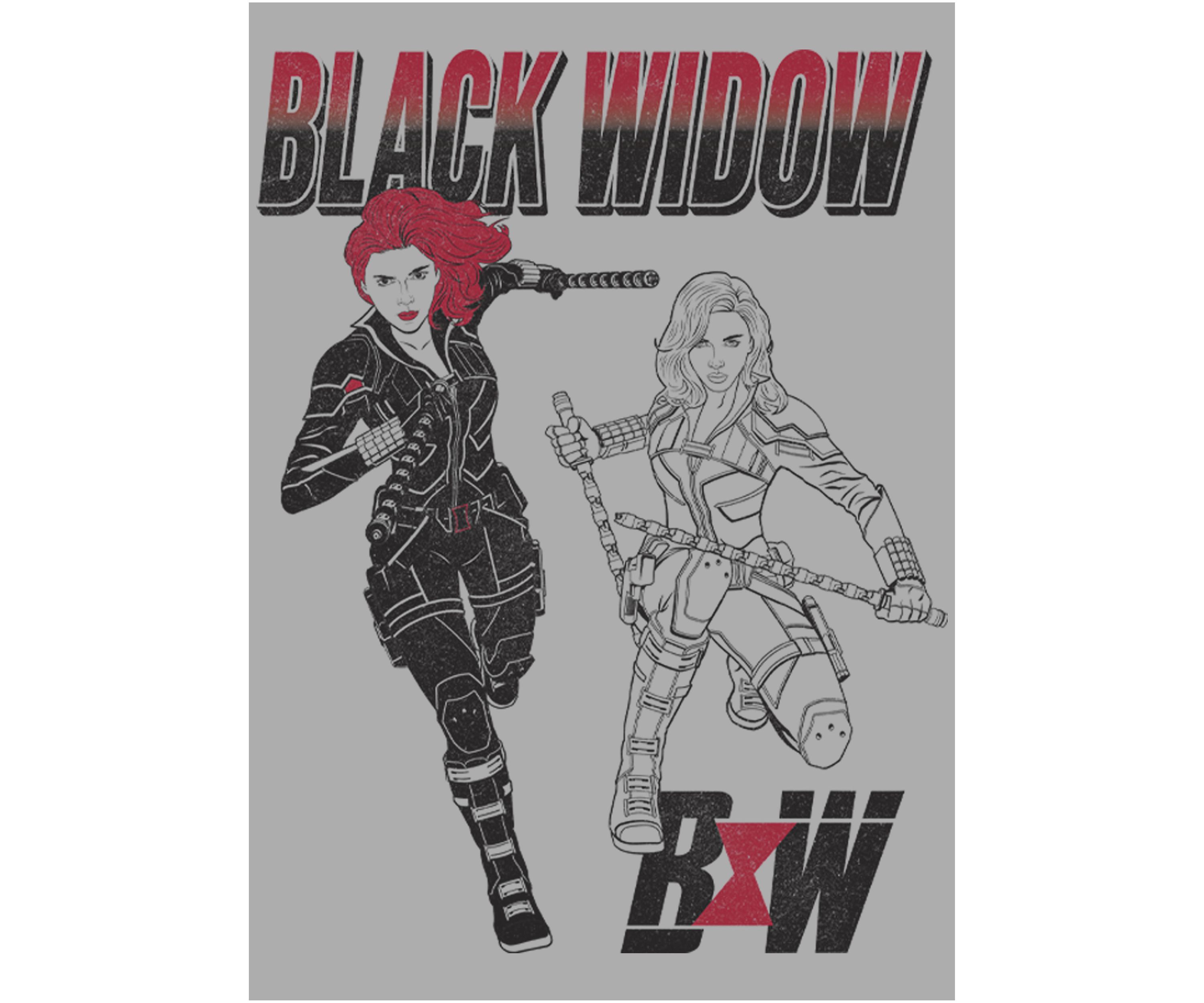 Boys 4-7  Black Widow Graphic Top