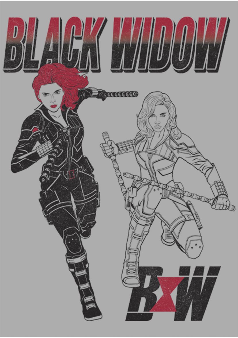 Boys 4-7  Black Widow Graphic Top