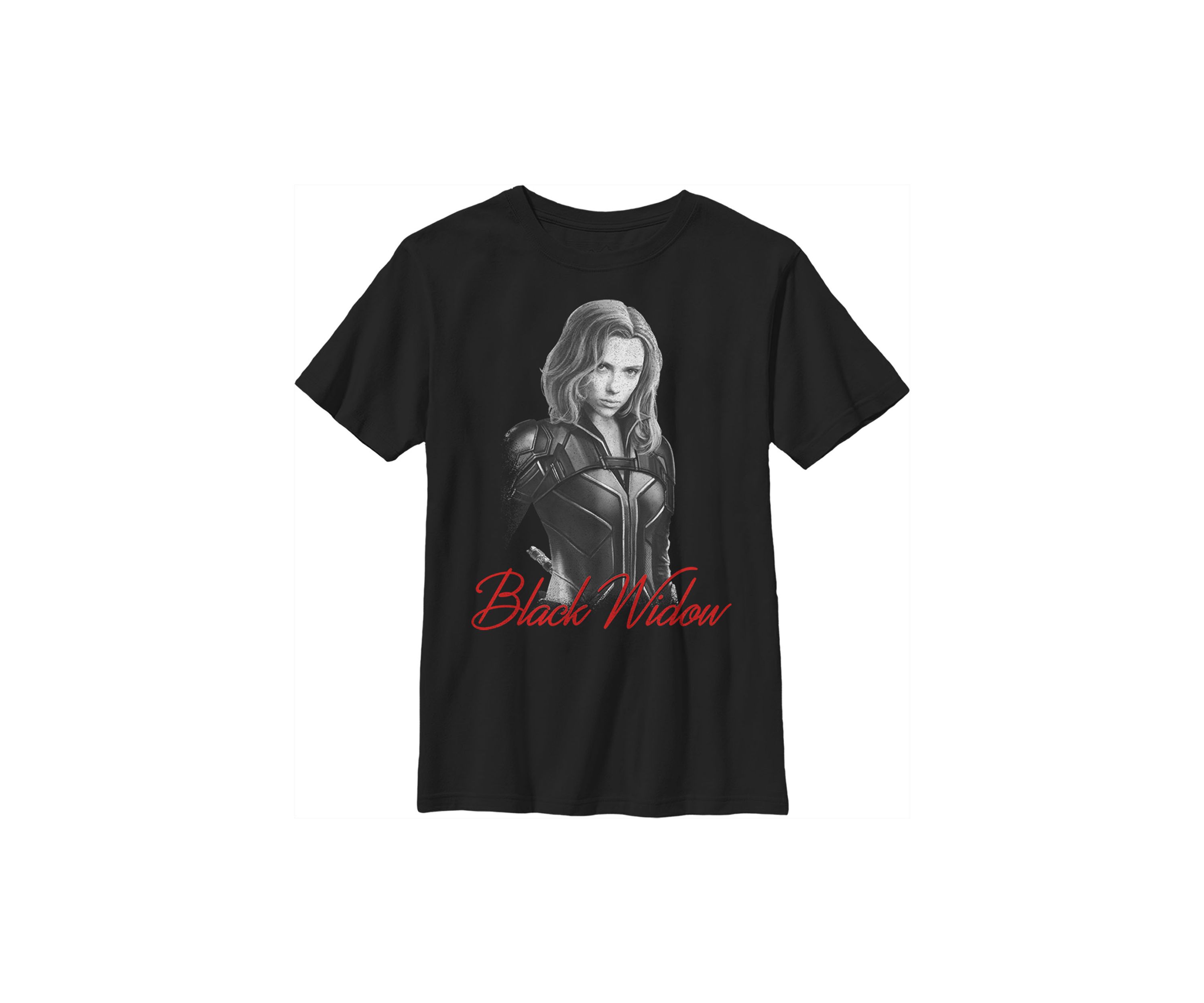 Boys 4-7  Black Widow Mono Graphic Top