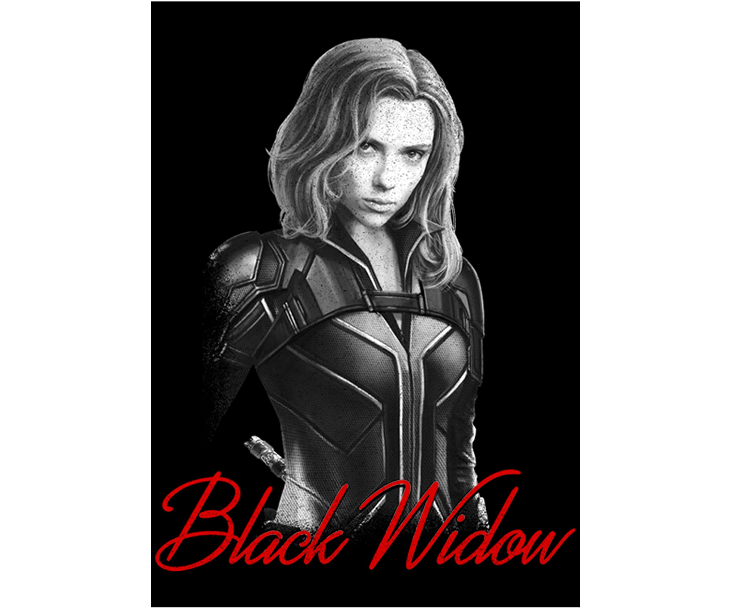 Boys 4-7  Black Widow Mono Graphic Top