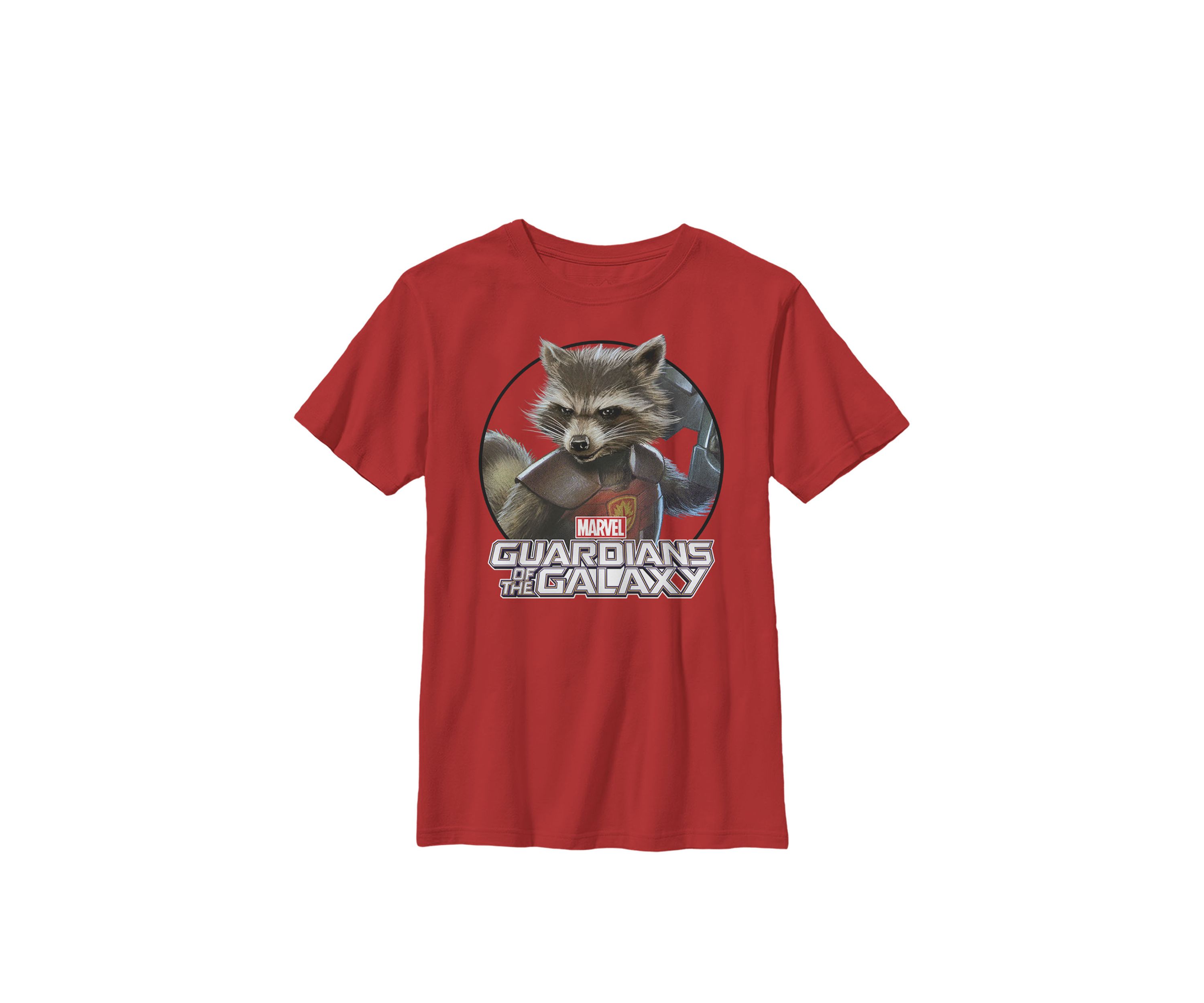 Rocket Guardians of the Galaxy Circle Crew Graphic T-Shirt