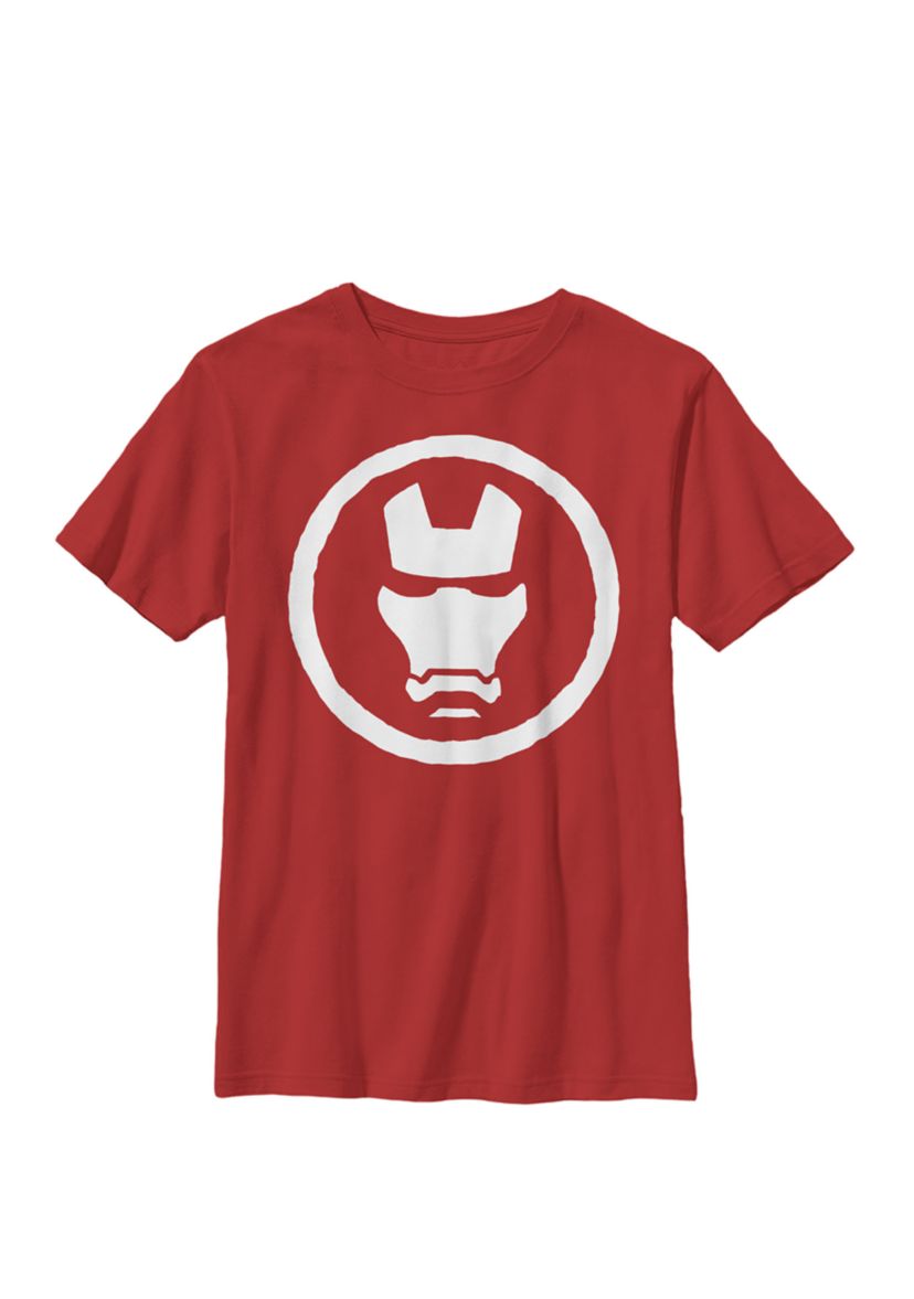 Iron Man Mask Icon Crew T-Shirt