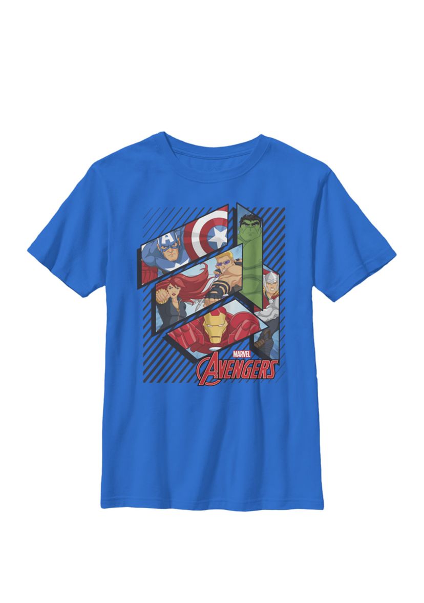 Assemble Avenger Face Panels Crew T-Shirt