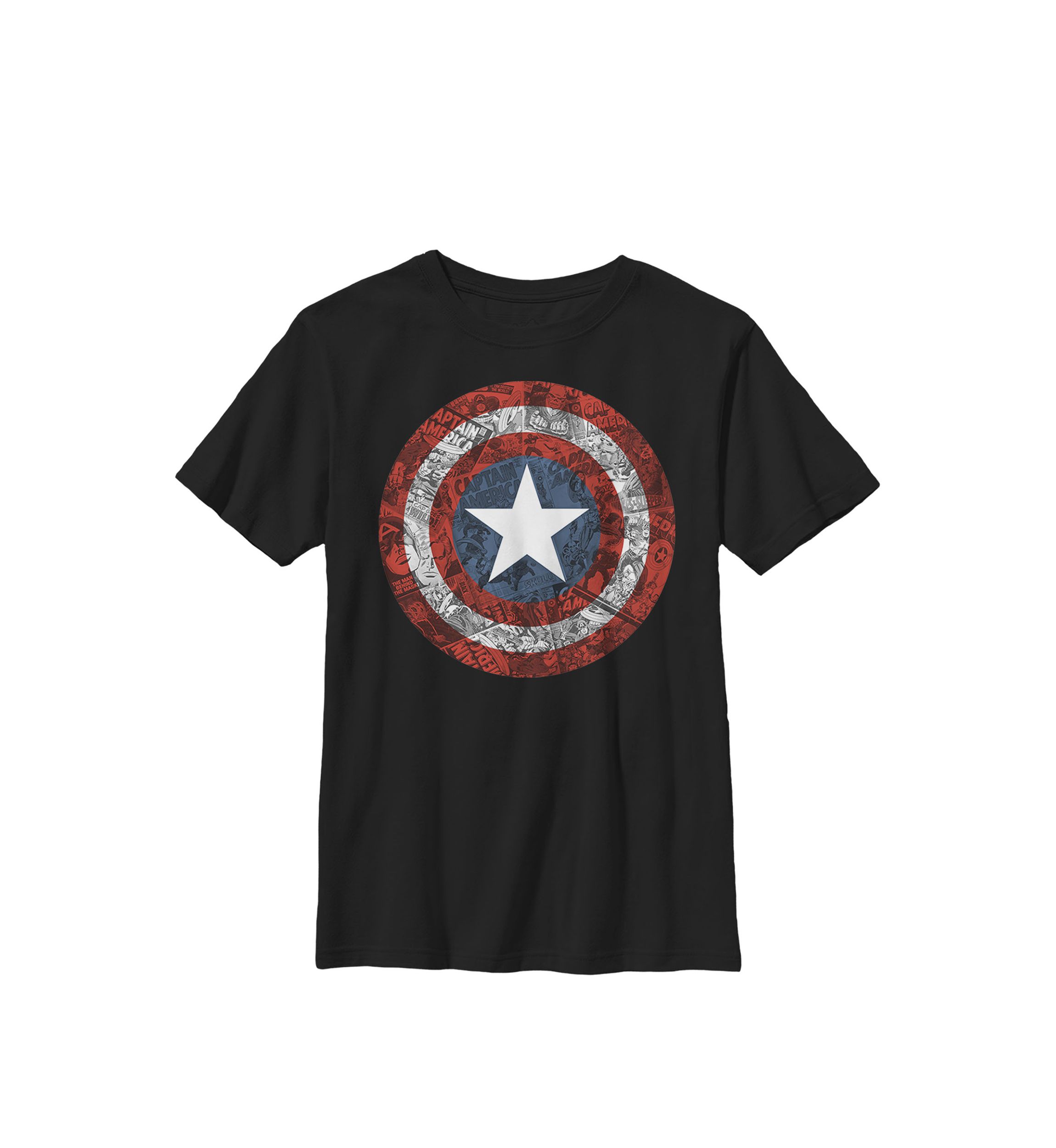 Captain America Avengers Shield Comic Crew T-Shirt