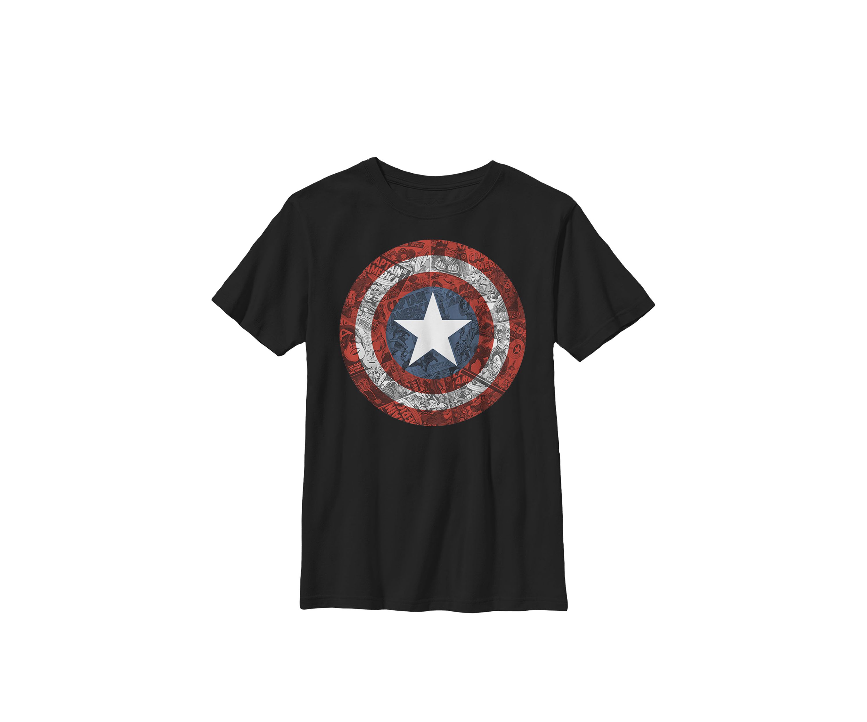 Captain America Avengers Shield Comic Crew T-Shirt
