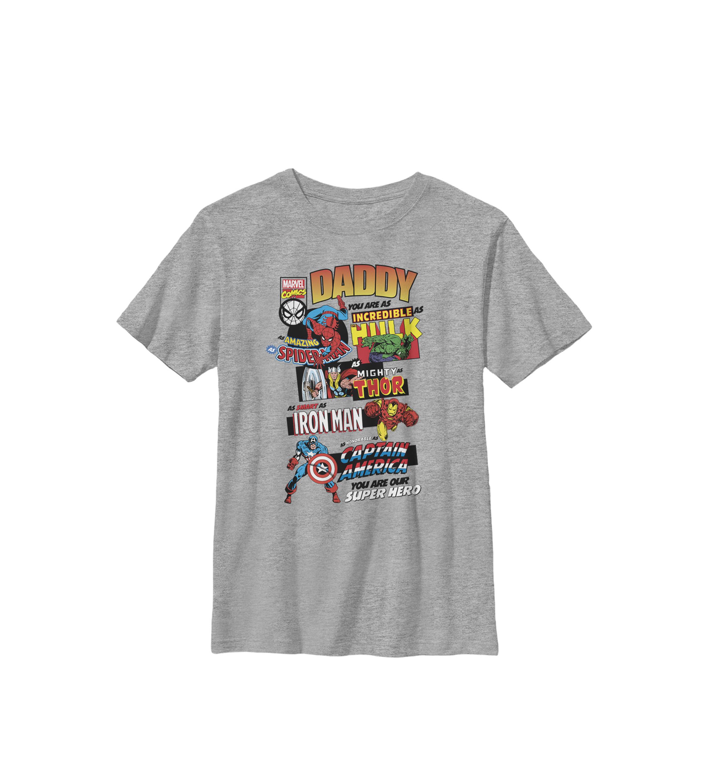 Avengers Fathers Day Retro Comic Crew T-Shirt